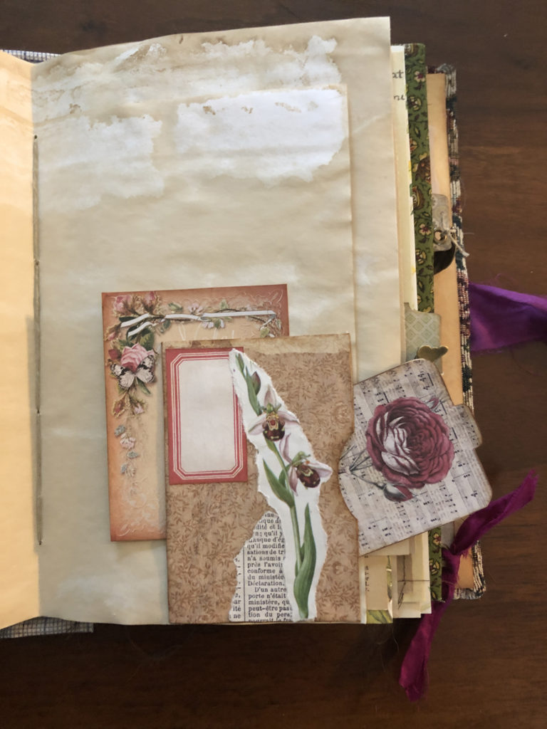 Ephemera Art Journal Page