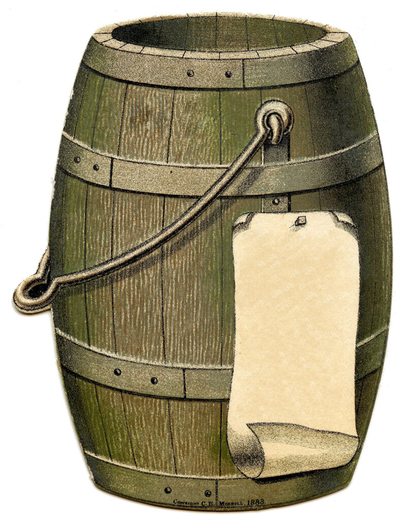 Wooden Barrel Clipart