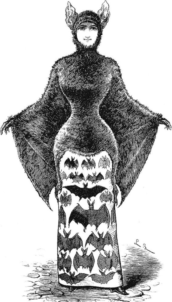 victorian bat woman costume image