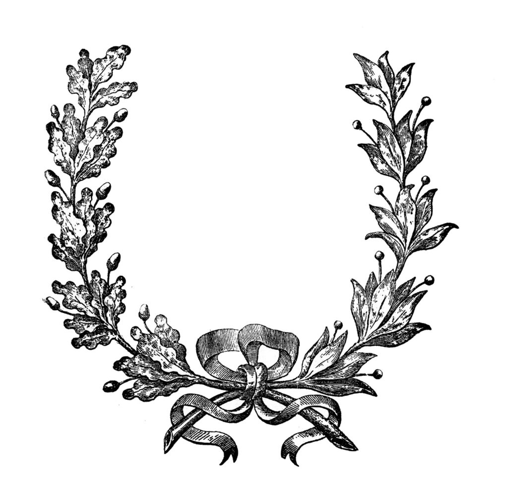 french wreath clip art