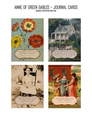 Anne of green gables themed collage
