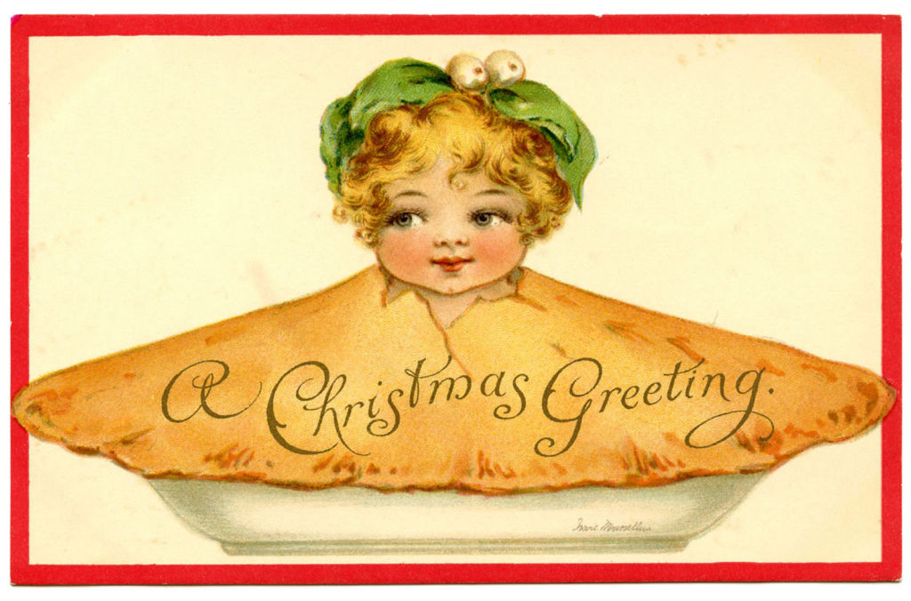 Christmas Girl Pie Image