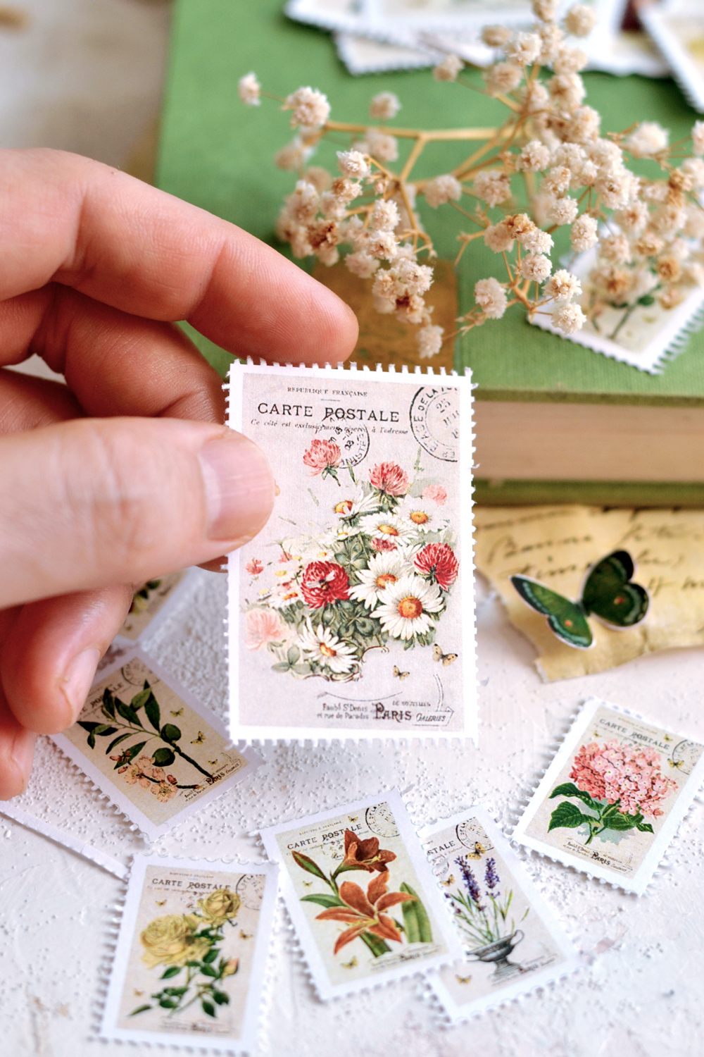 Free Printable Vintage Postage Stamps! - The Graphics Fairy