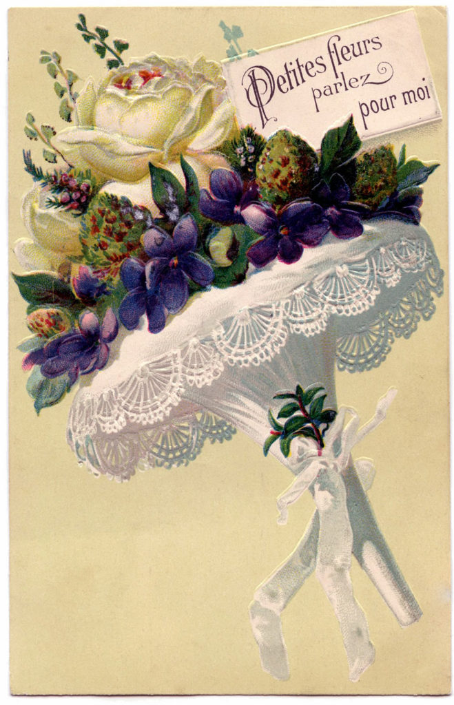 French Violet Bouquet clipart