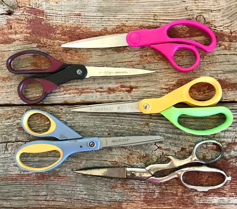 Four Pairs of Decorative Scissors – Make & Mend