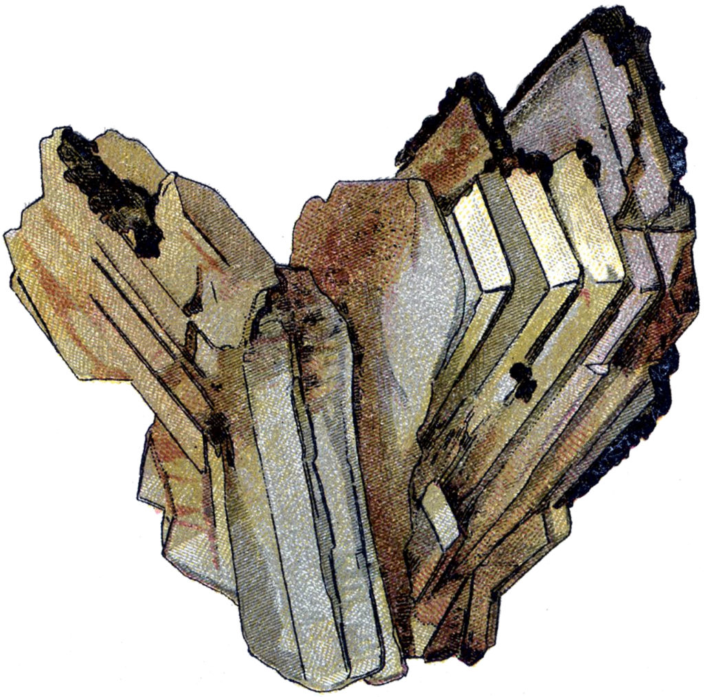 vintage brown rock crystals image