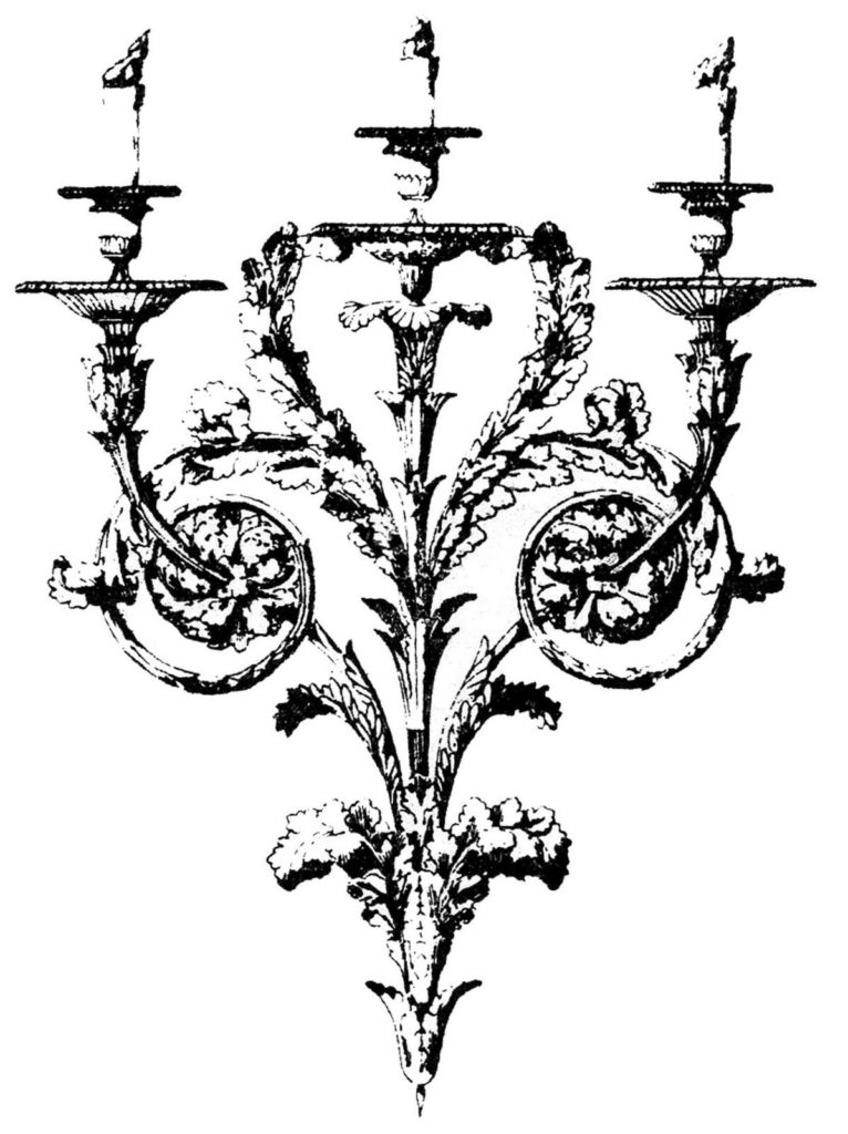 Antique Candelabra Clip Art