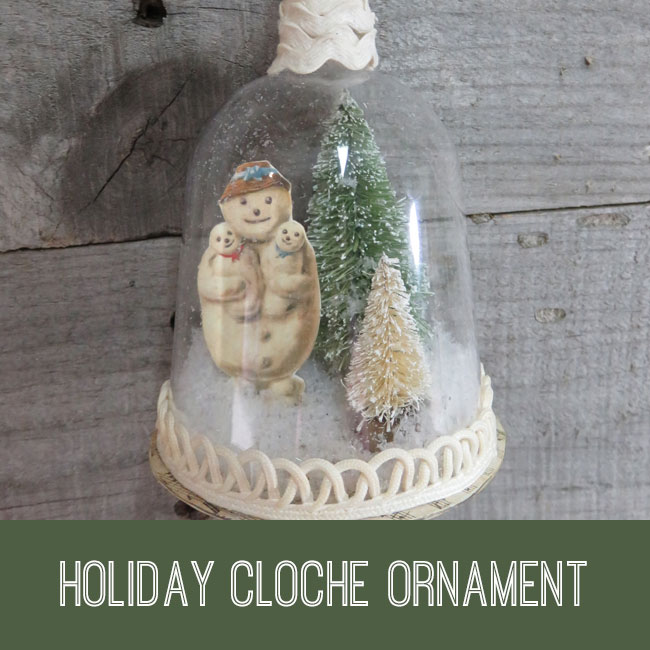 Holiday Cloche Ornament Tutorial