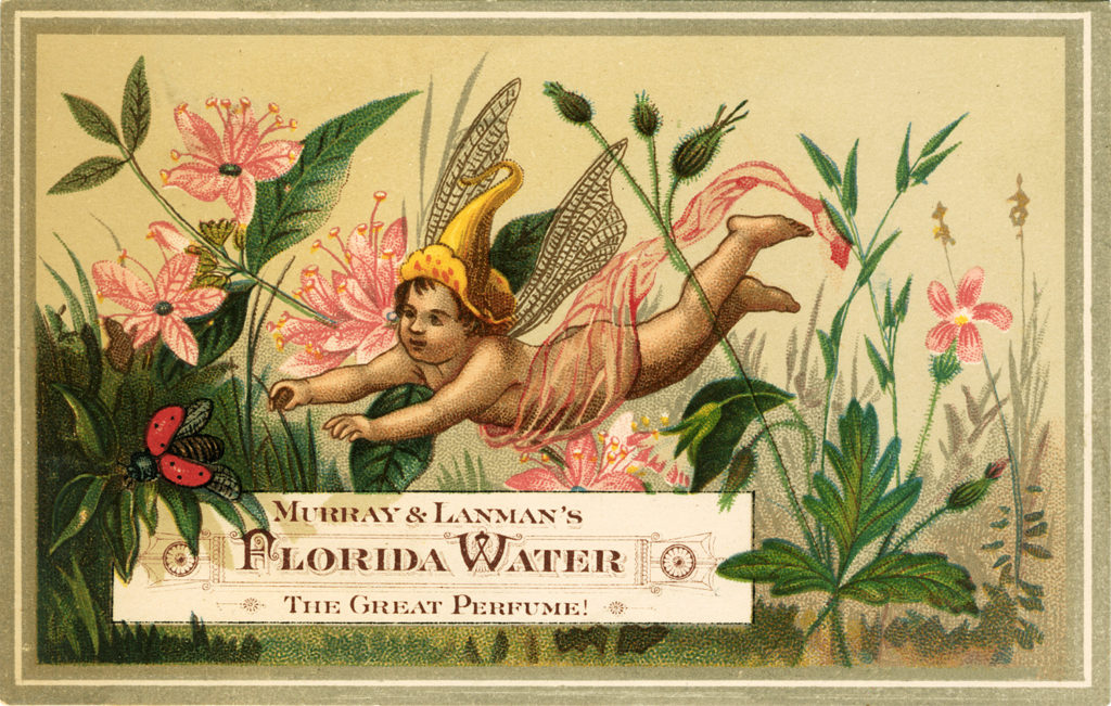 Fairies Florida Water Vintage Image