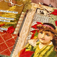 Fall Journal with Girl and Leaves