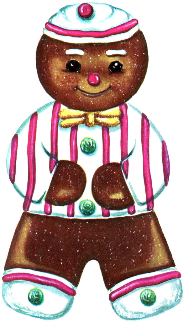 Gingerbread Man Vintage Image