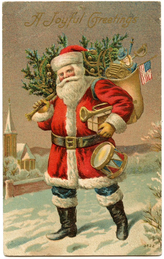 santa drum tree sack image