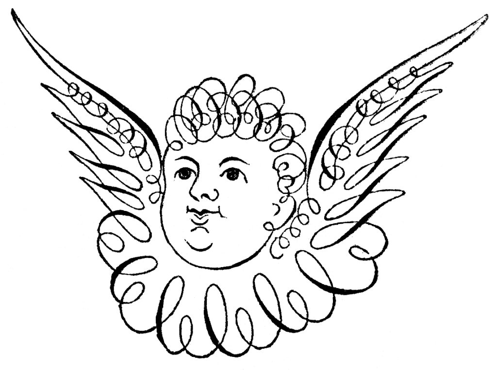 spencerian cherub image