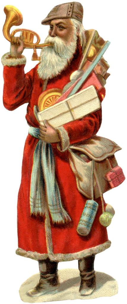 victorian St Nick vintage illustration