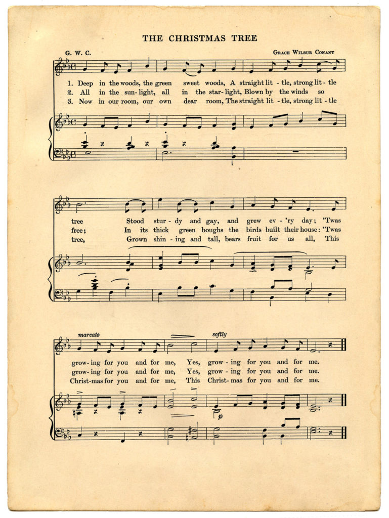 vintage Christmas Sheet Music Image