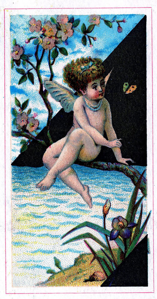 Fairy Trade Card Water Illustration