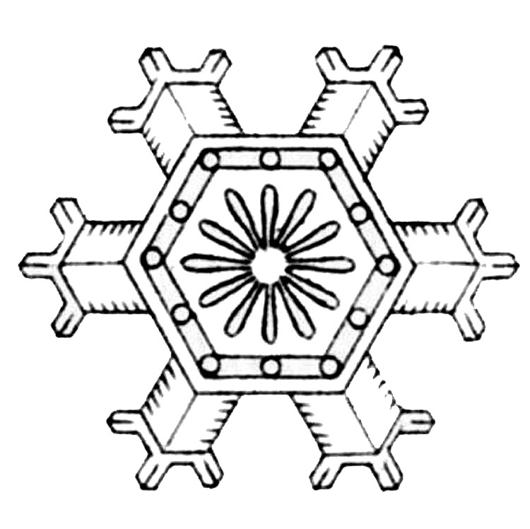 White snowflakes clipart, Black snowflake clip art, Winter holiday clipart