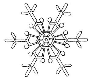 first pictures of snowflakes clipart