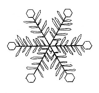 first pictures of snowflakes clipart