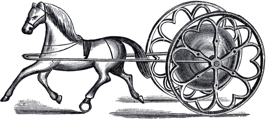 cast iron toy horse image