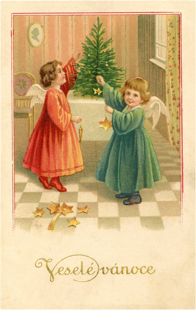 Christmas Image Angel Girls