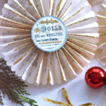 DIY Christmas Book Page Rosettes