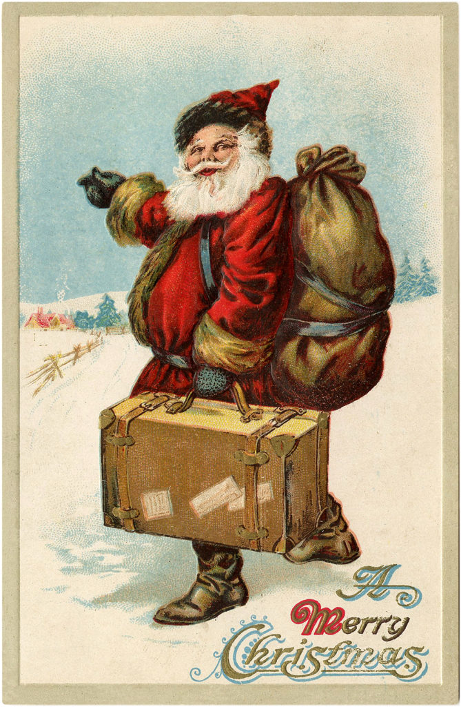 Santa Suitcase Image