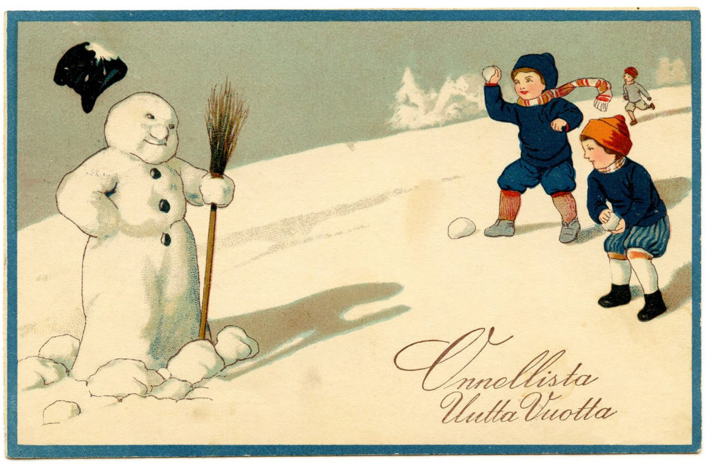 Snowman Snowball fight