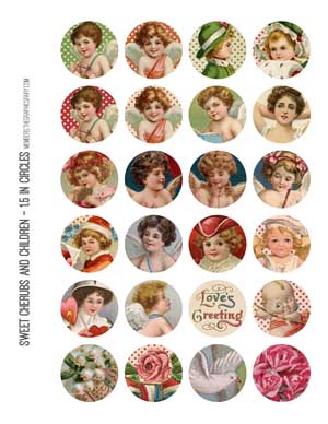 Valentine Collage stickers