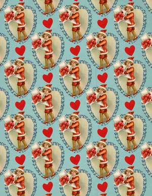 Background pattern Valentine Collage
