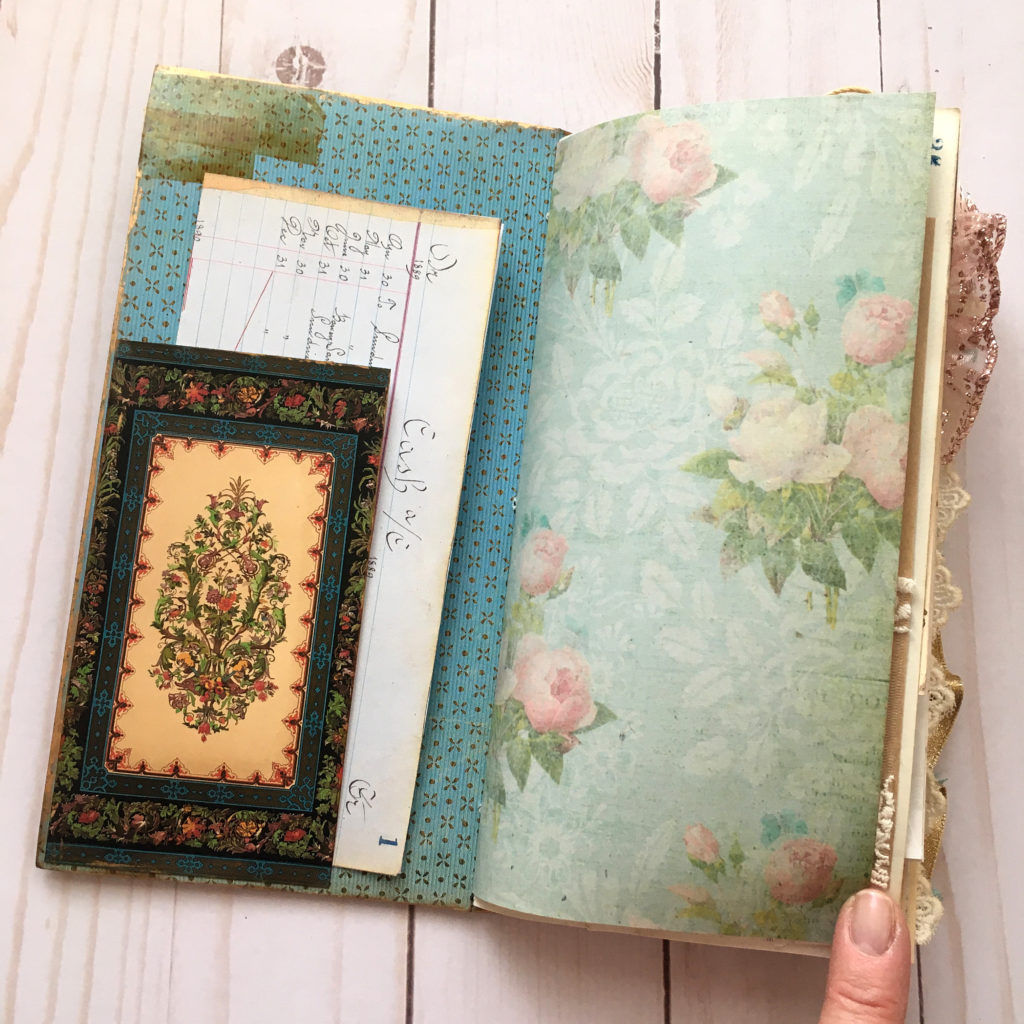 Floral Wallpaper Art Journal