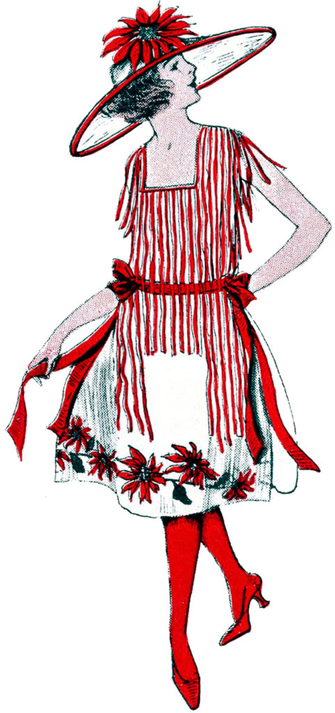 vintage Christmas fashion clipart