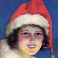 Lady with Santa Hat image
