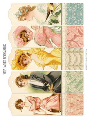 Beautiful Ladies Collage bookmarks