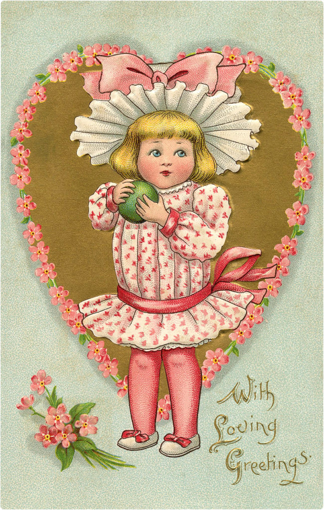 Pink Valentine Girl Image