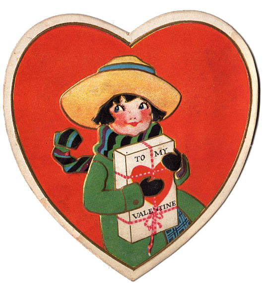 vintage Valentine's Day card circa 1930s