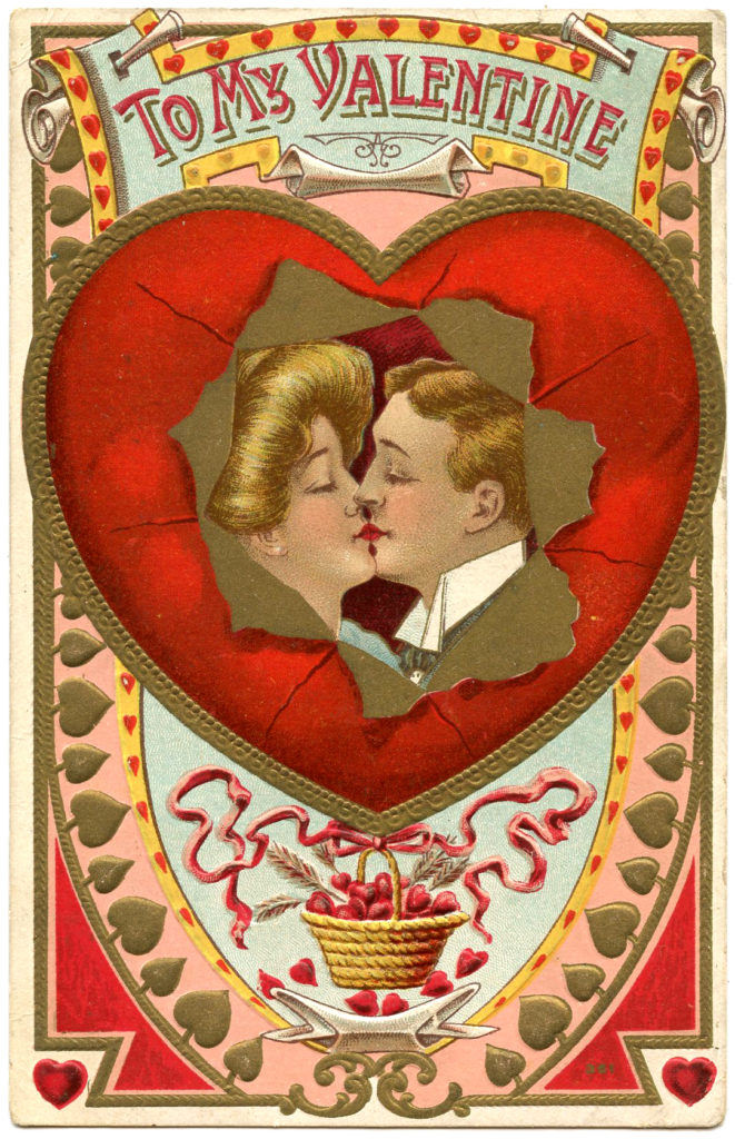 Valentine Couple Kiss Image