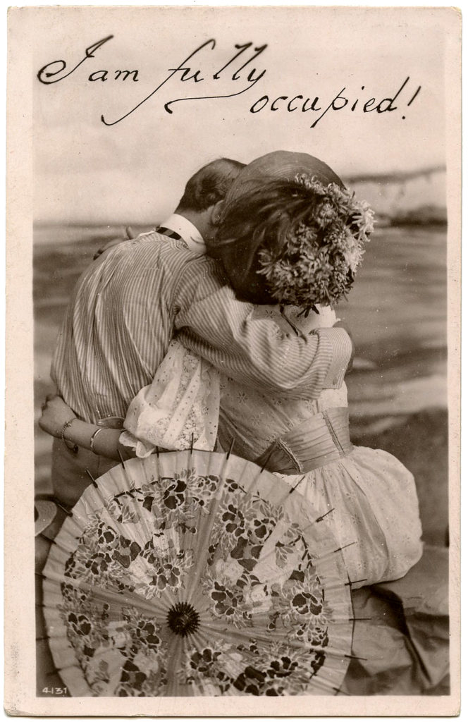 Vintage Couple Romantic Photograph Image