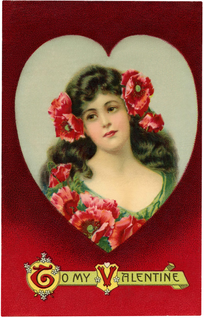 22 Victorian Vintage Valentine (Die Cuts!)! - The Graphics Fairy