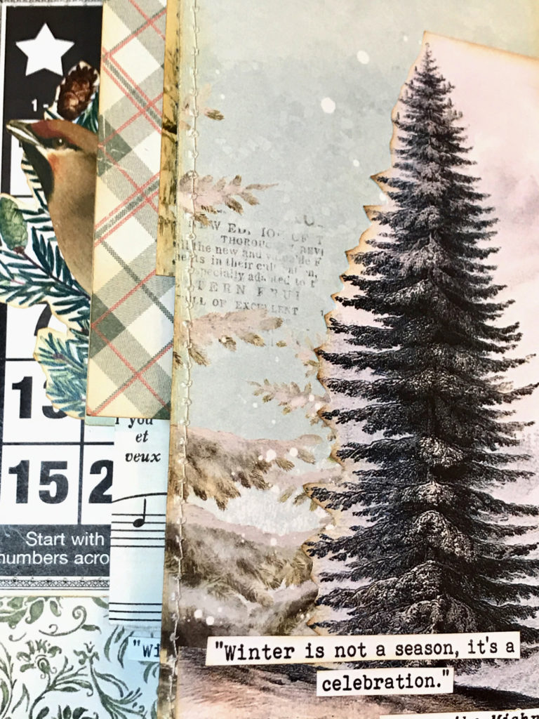 Art Journal Winter Themed