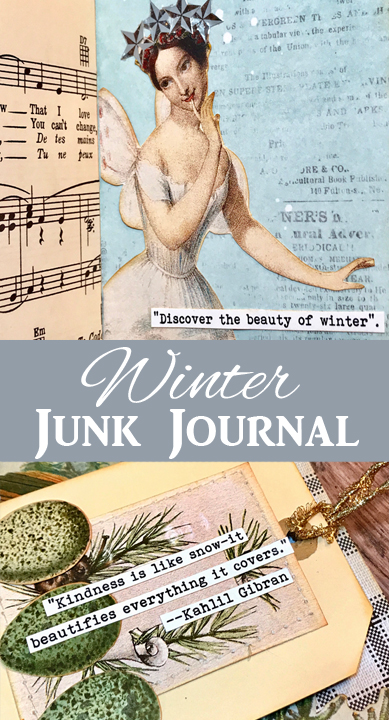 Winter Junk Journal Pin