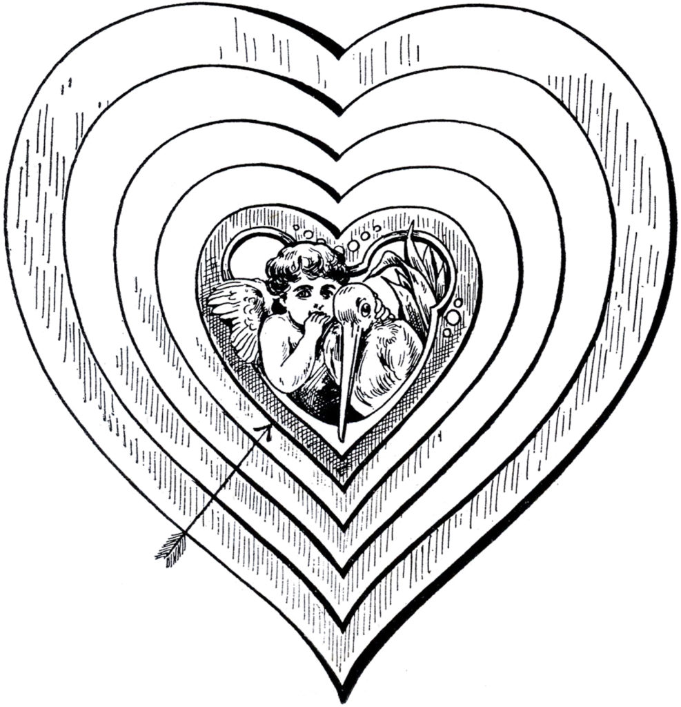 cupid target hearts image