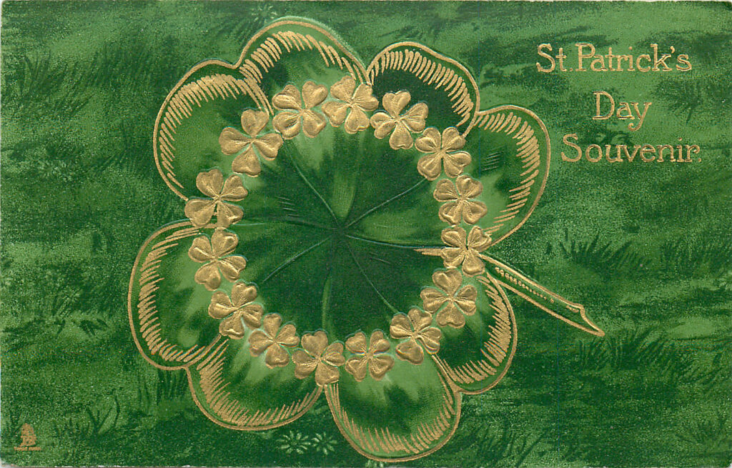 Green Gold Shamrock Image