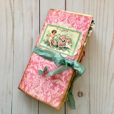 Pink valentines journal cover