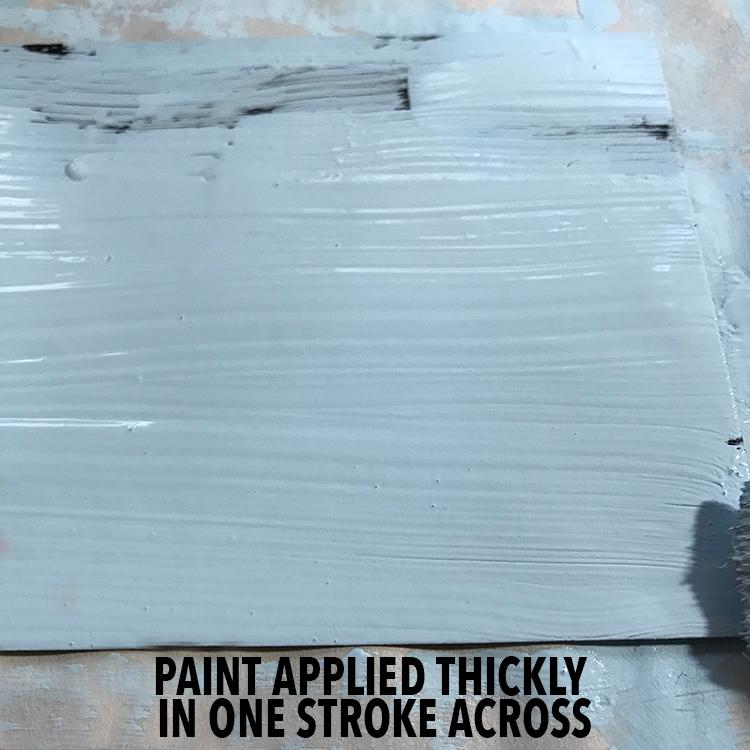 Paint Applied to Glue
