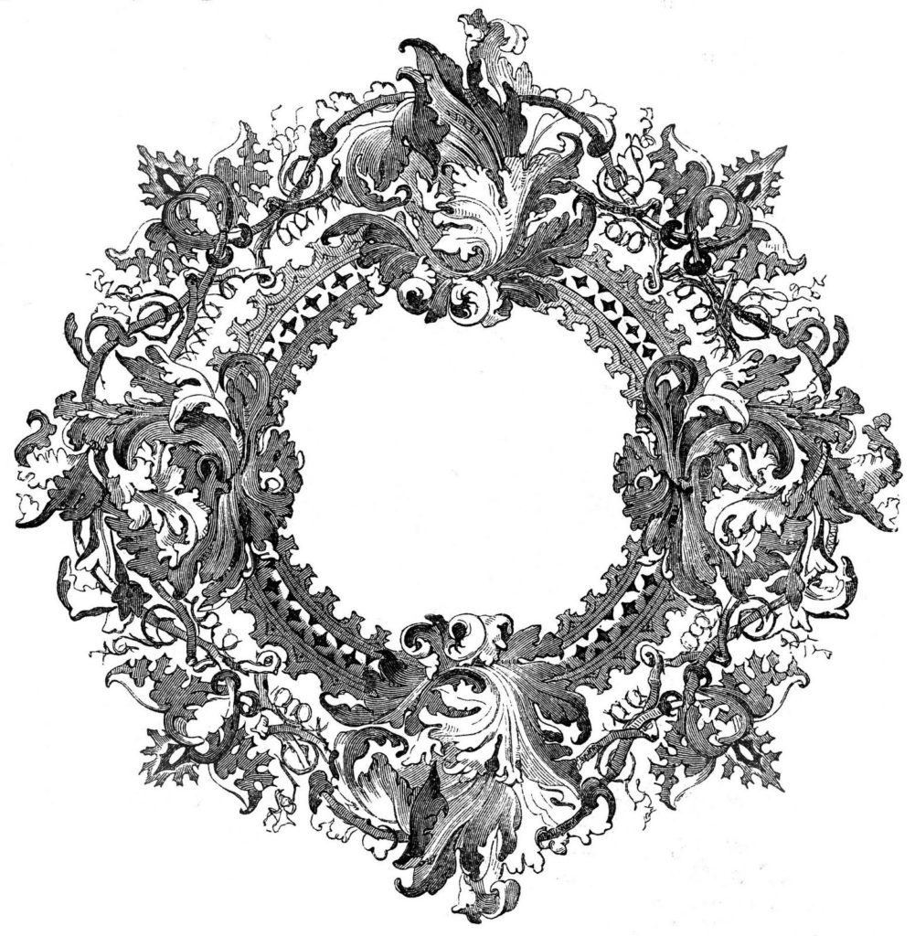 Round Ornate Victorian Frame