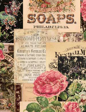 Flowers and Soap Collage