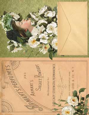 Flowers and lady collage