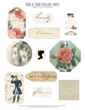 Jane Austen Themed Collage stickers