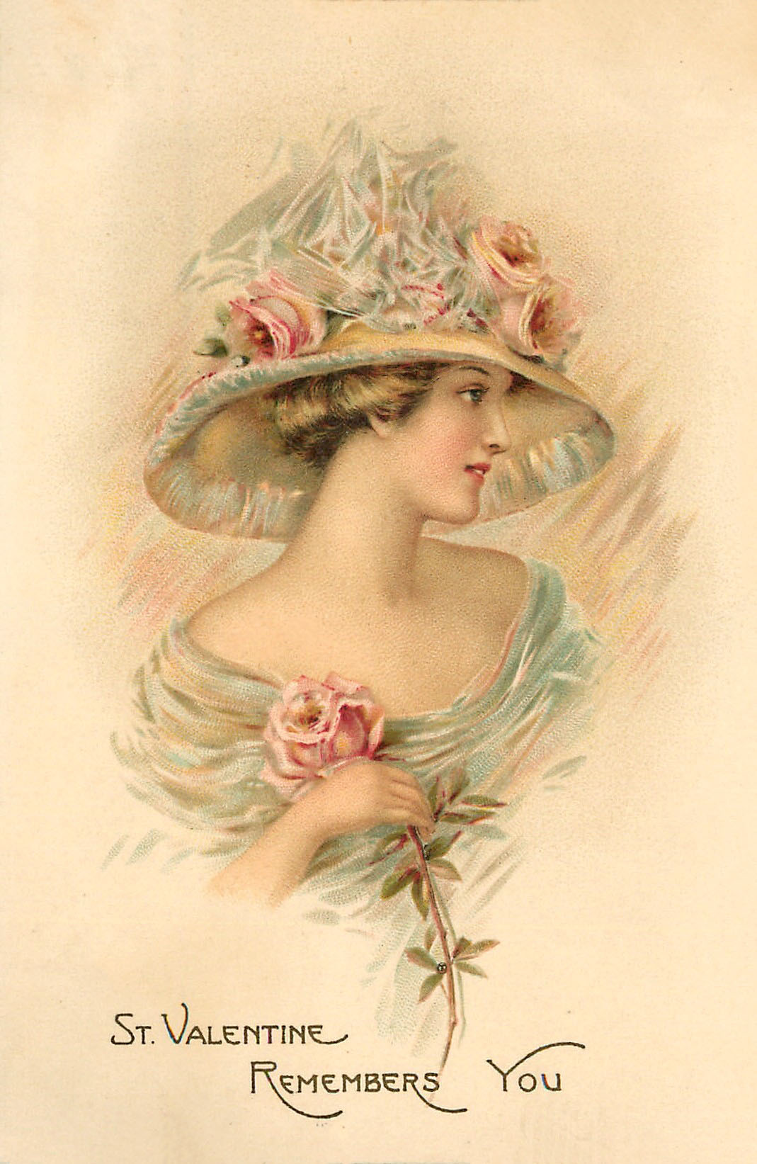 9 Vintage Valentine Lady Images! - The Graphics Fairy